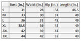 Royal Hawaiian Creations "Naomi" Ruffle Hem Muumuu Size Chart