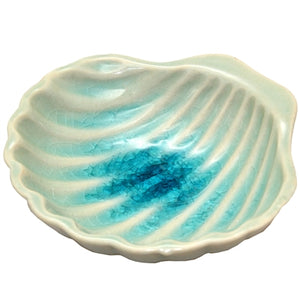 Dish Ceramic River Water Shell 3.5x3.5 - Polynesian Cultural Center