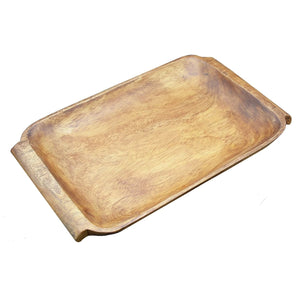 Acacia Serving Tray with Handles- 16"x 10"x1.5"