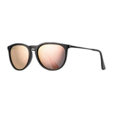 Blue Planet "Kelsea"  Round Sunglasses- Matte Black