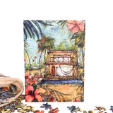 Surf Shack 1000-piece Puzzle "Dream House" by Rebekah Steen - Polynesian Cultural Center