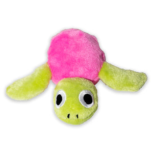 Bright Pink & Green Turtle Hatchling Plush Toy