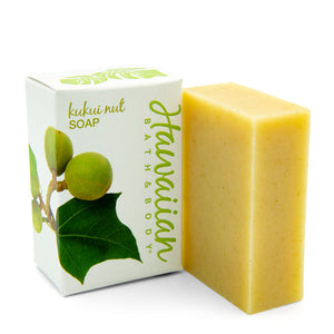 Hawaiian Bath & Body Unscented "Kukui Nut Soap''- 3.25 oz 