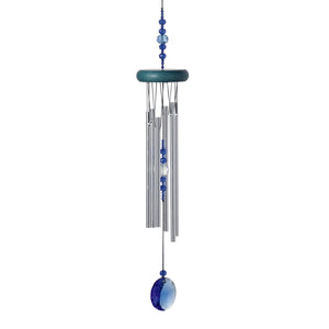 Woodstock Chimes Cobalt Blue Crystal Wind Chime