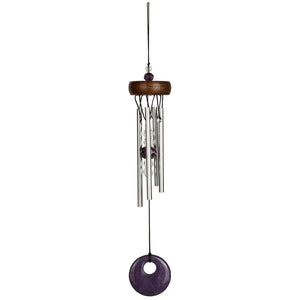 Woodstock Chimes "Precious Amethyst Stone" Wind Chime