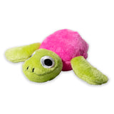 Bright Pink & Green Turtle Hatchling Plush Toy