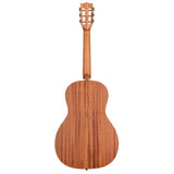 Kala Solid Cedar & Mahogany Parlor Guitar - Back View