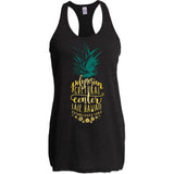 Polynesian Cultural Center Women's "Pineapple Bliss" Racerback Tank- Black