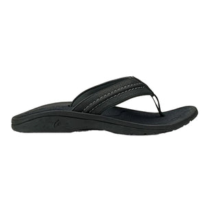 OluKai Hukua Sandal - Black/Dark shadow - Polynesian Cultural Center