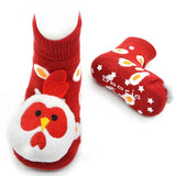 Piero Liventi Boogie Toes Chicken Baby Socks with Rattles