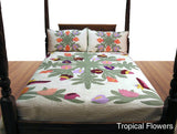 Custom Hawaiian Quilt Bedspreads -  Single/Twin (71"x101") - Polynesian Cultural Center