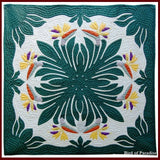 Custom Hawaiian Quilt Wall Hanging 42x42 - Polynesian Cultural Center