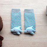 Boogie Toes Dolphin Rubber Sole Baby Socks