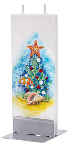 Flatyz "Coral Reef" Flat Christmas Tree Candle