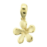 14K Gold Hibiscus Pendant