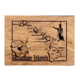 Koa Kards Hawaiian Koa Wood Mākēneki Magnet- 2.5 x 3.5 Inches