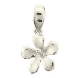 14K Gold Hibiscus Pendant- White