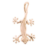 14K Gold Gecko Pendant - Rose