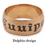 Heirloom 14K Ring 10MM Dolphin Design with Kuuipo Inscription