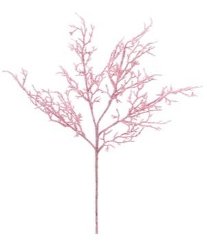 Pink Beaded Twig Spray Ornament- 24''