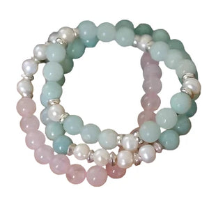 Rose Quartz and freshwater pearls - Polynesian Cultural Center