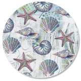 "Jewels of the Sea" Tempered Glass Lazy Susan- 13"