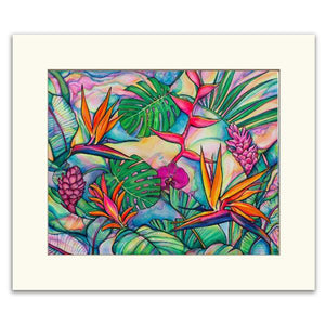 "Jungle Pop" Matted Print by Colleen Wilcox- 11" x 14"