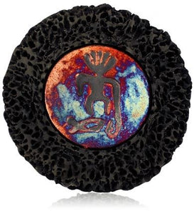 Hot Lava Volcano Fire Ceramic Coaster 6'' - Polynesian Cultural Center