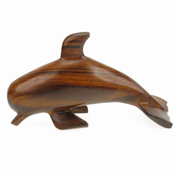 EarthView Hand-carved Ironwood Dolphin 