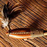 Traditional "Ihe" (Hawaiian Short Spear) Weapon. Closeup of handle.