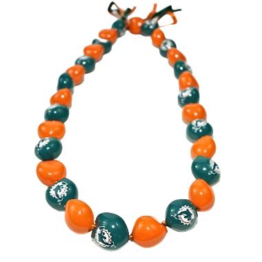 NFL Miami Dolphins Kukui Nut Lei