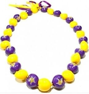 NFL Minnesota Vikings Kukui Nut Lei - Polynesian Cultural Center