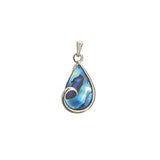 Ariki Paua Teardrop Swirl Pendant