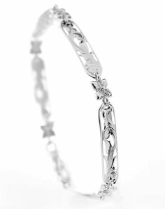 Sterling Silver "Kaipo" Linked Bracelet