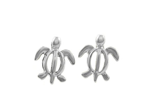 Sterling Silver Petro Honu Earrings - Polynesian Cultural Center