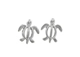 Sterling Silver Petro Honu Earrings - Polynesian Cultural Center