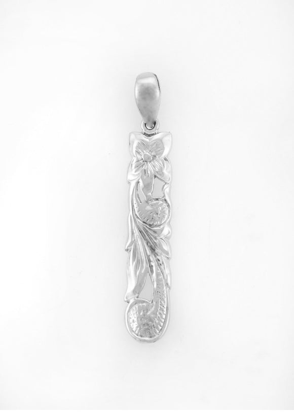 Sterling Silver Scroll Pendant Cutout 6mm - Polynesian Cultural Center