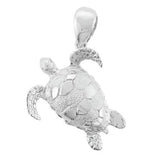 Sterling Silver 3D Honu Pendant