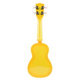 Makala Dolphin Soprano Ukulele - Yellow Burst - Back View