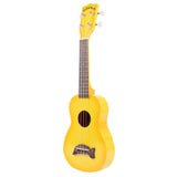 Makala Dolphin Soprano Ukulele - Yellow Burst 